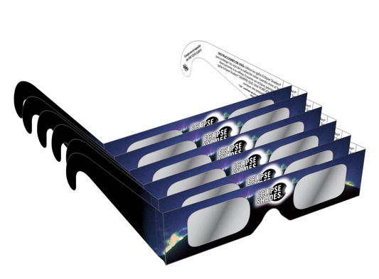 Bulk Rainbow Symphony Eclipse Glasses, ISO and CE Certified, NASA Approved, Made in USA, For April 8, 2024 Total Solar Eclipse
